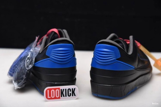 Bmlin Retro Black SP Off-White 2 Jordan Low Blue DJ4375-004 0709